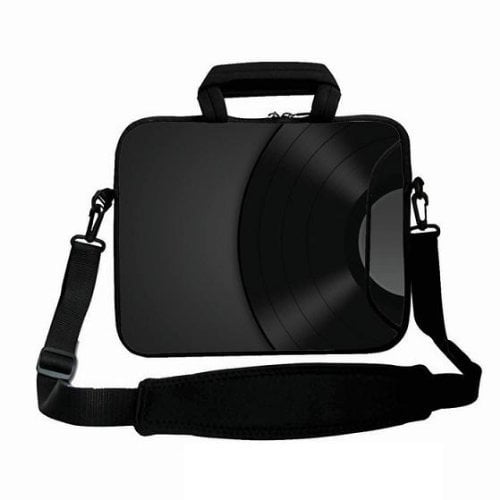 BlACK 13&quot; 13.3 inch laptop messenger Bag Shoulder sleeve Case with Handle Pocket for Apple ...